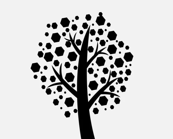 Abstraktní strom v vektorové ilustrace — Stockový vektor