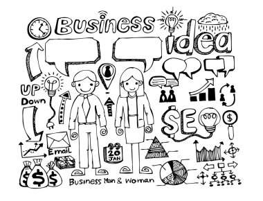 iş fikri doodles