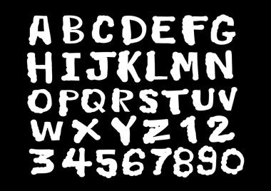 elle çizilmiş harfler yazı tipi