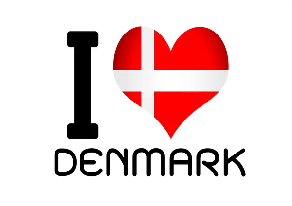 Danemark drapeaux de pays — Image vectorielle