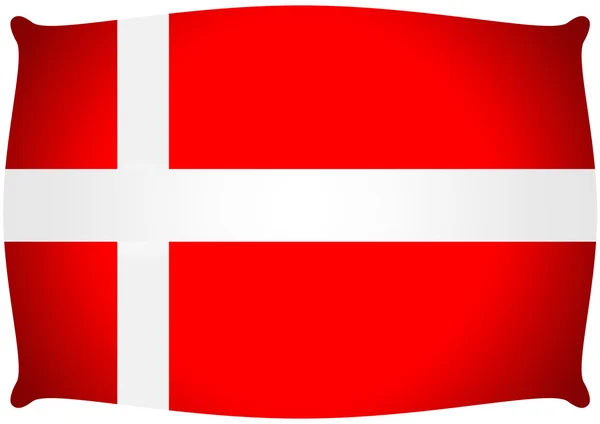 Danmark land flaggor — ストックベクタ