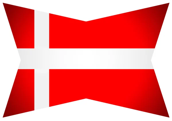Danmark land flaggor — ストックベクタ