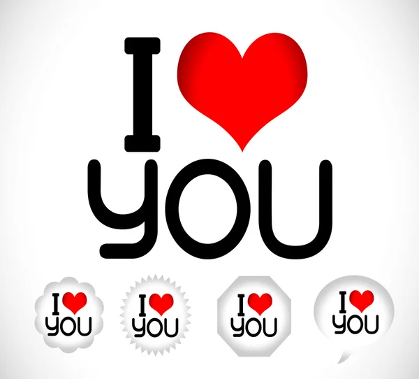 Je t'aime. — Image vectorielle