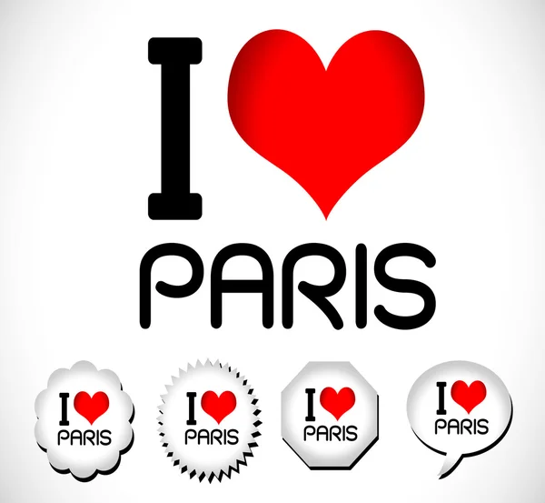 Paris love — Stok Vektör