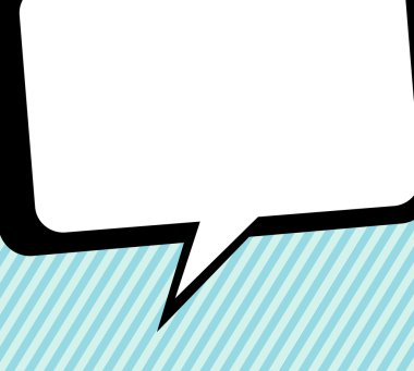 konuşma balonu pop art