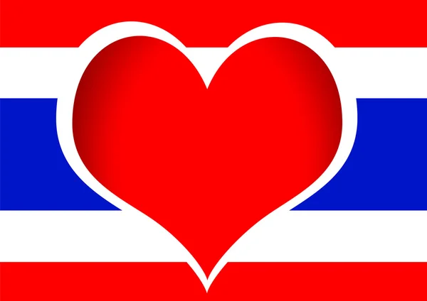 Thajsko vlajka ikonu design — Stockový vektor