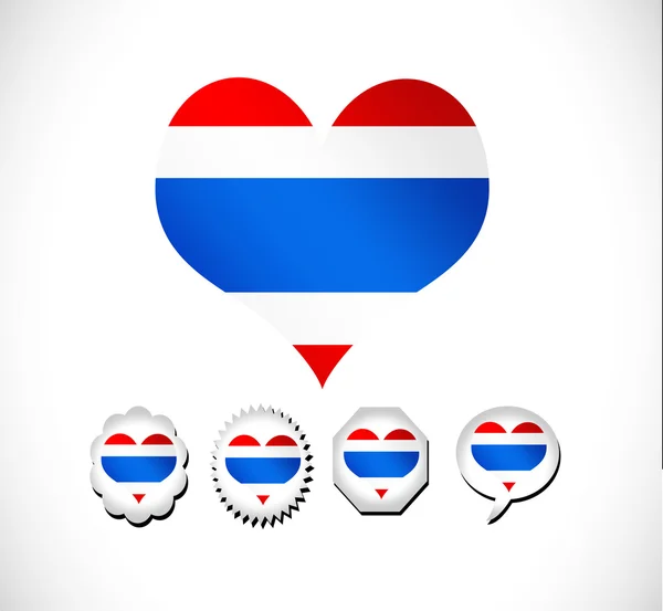 Thailand vlag pictogram ontwerp — Stockvector