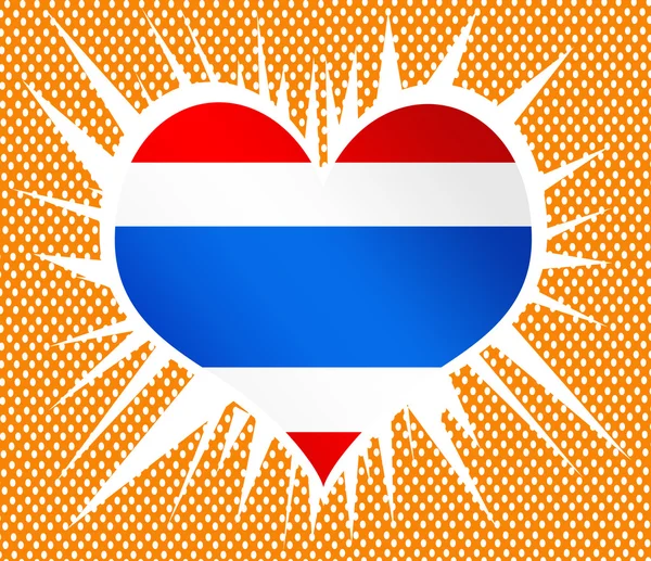 Thaiföld zászló ikonra design — Stock Vector
