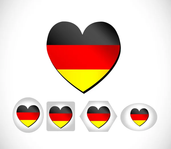German Flag — Stock Vector