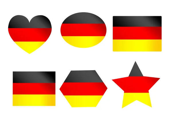 Deutsche Flagge — Stockvektor