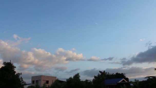 Céu nuvem bela paisagem nublada — Vídeo de Stock