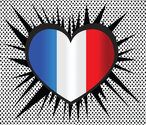 Flagge Frankreich — Stockvektor