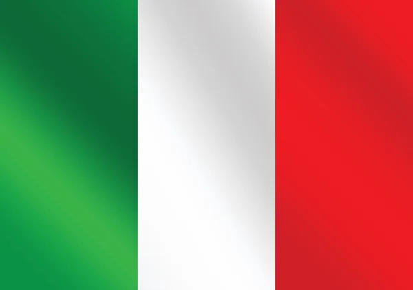 Illustration av Italien flagg — Stock vektor