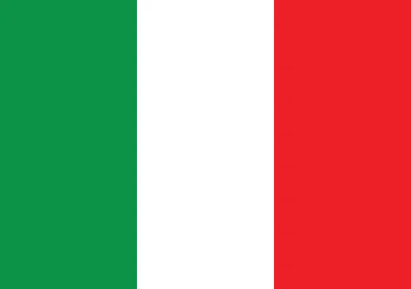 Abbildung der Flagge von Italien — Stockvektor