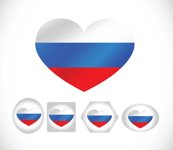 Nationale vlag van Rusland — Stockvector