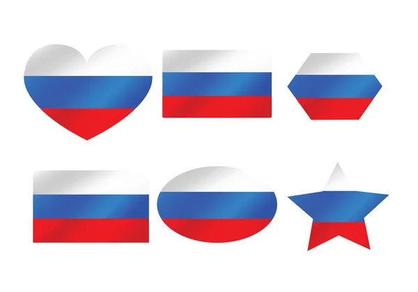 Nationale vlag van Rusland — Stockvector