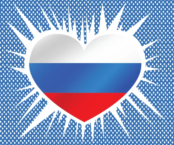 Nationale vlag van Rusland — Stockvector