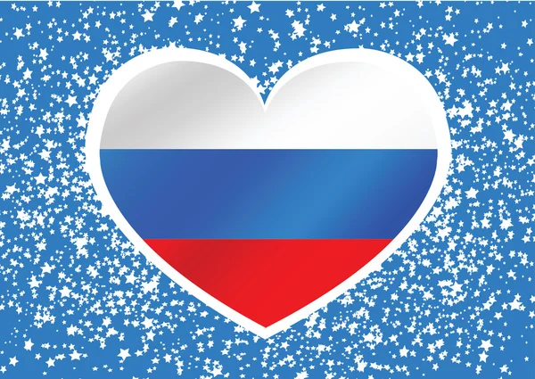 Nationale vlag van Rusland — Stockvector