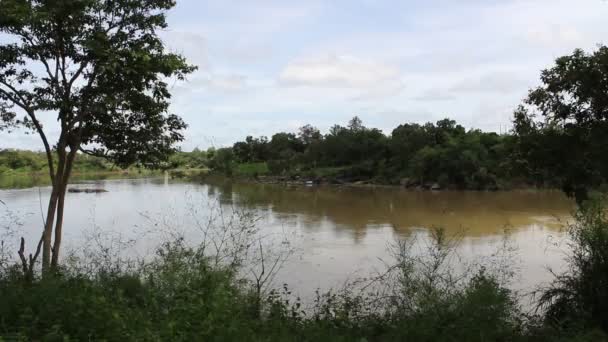 Vodopád tad tón v ubon ratchathani, Thajsko — Stock video
