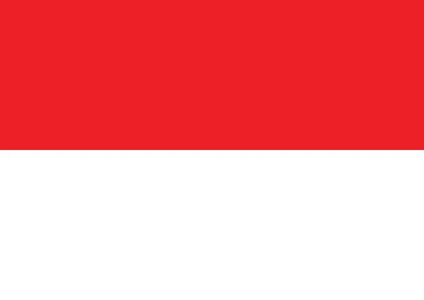 Indonesia Vector de bandera Ilustración — Vector de stock