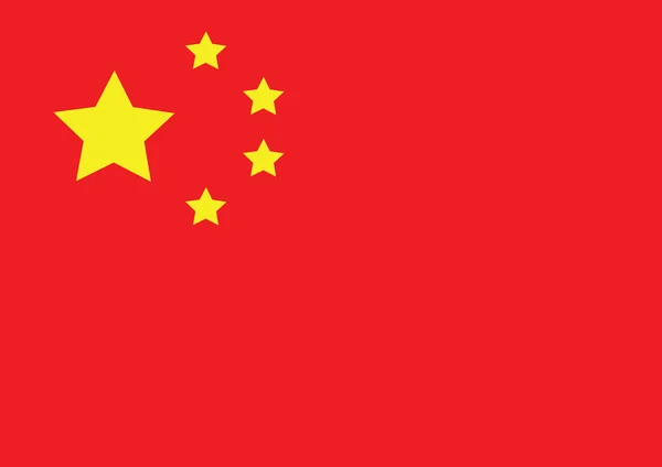 Vlag van China — Stockvector