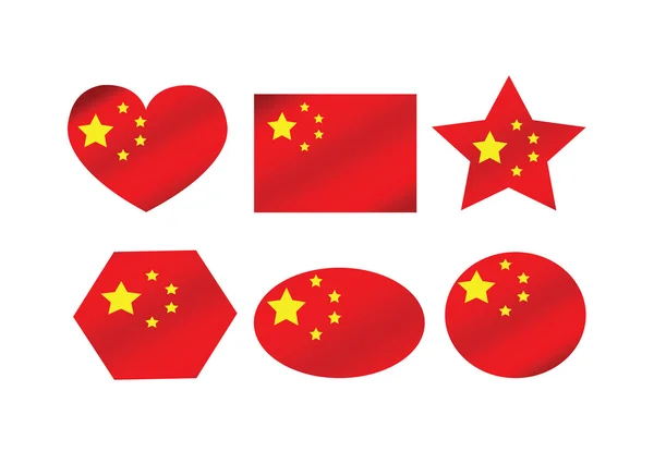 Vlag van China — Stockvector