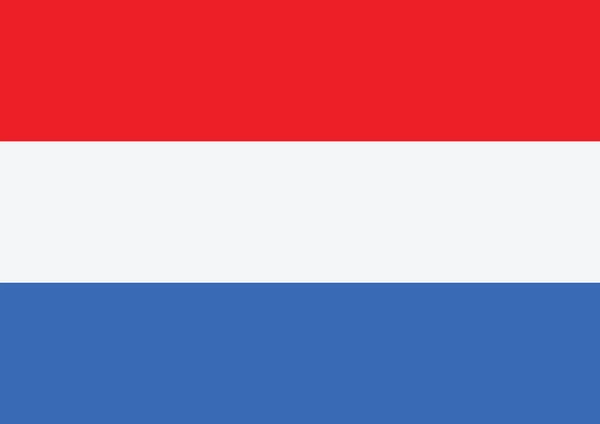 Vlag van Nederland — Stockvector