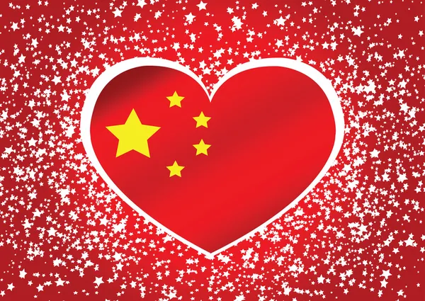 China Flag — Stock Vector