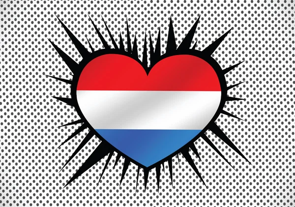 Vlag van Nederland — Stockvector