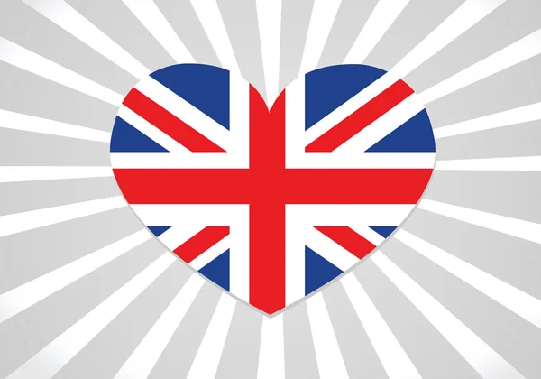 Flaga narodowa, UK, Wielka Brytania z Wielkiej Brytanii i Irlandii Północnej pomysł projektu — Wektor stockowy