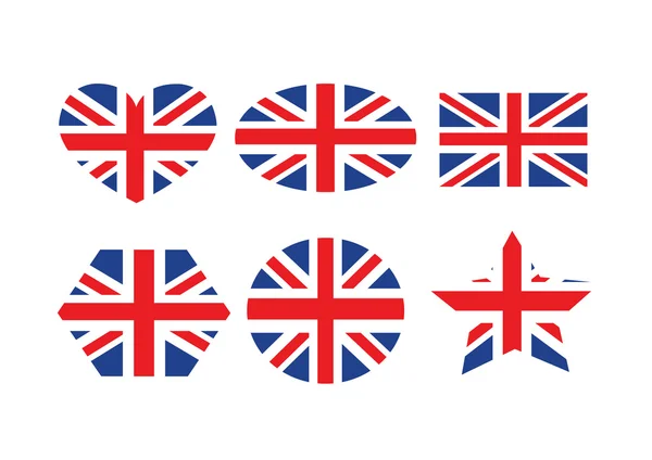 Nationalflagge von Großbritannien, dem vereinigten Königreich Großbritannien und Nordirland — Stockvektor