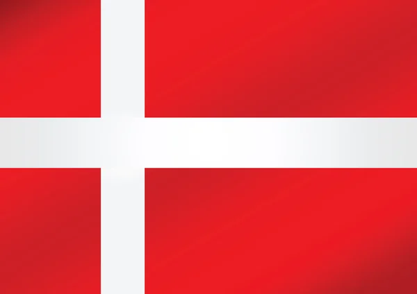 덴마크 국기 — 스톡 벡터