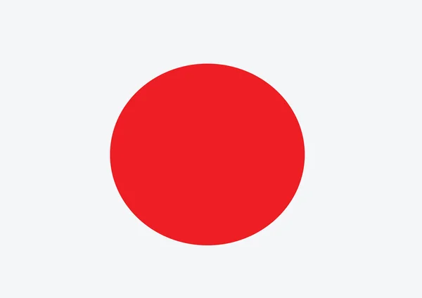 Japanische Nationalflagge — Stockvektor