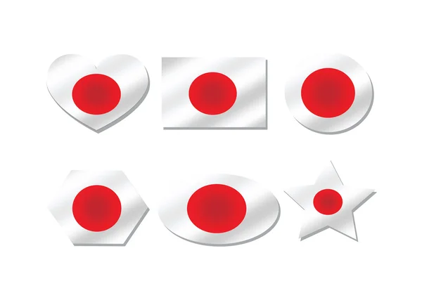 Bandeira nacional do Japão — Vetor de Stock