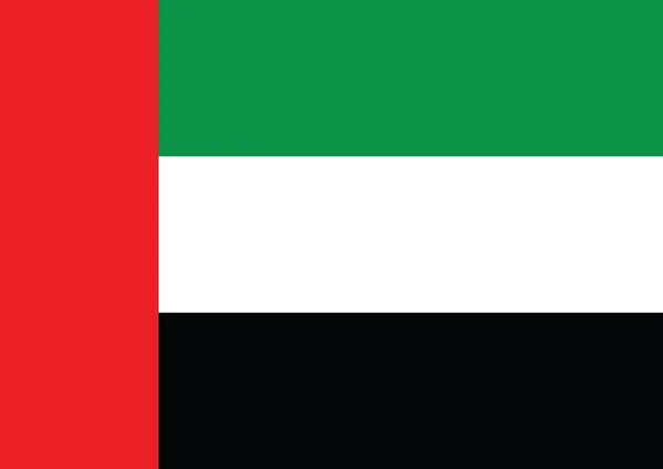 De vlag van Verenigde Arabische Emiraten — Stockvector