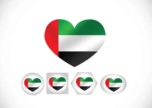 Flaggan Förenade Arabemiraten — Stock vektor