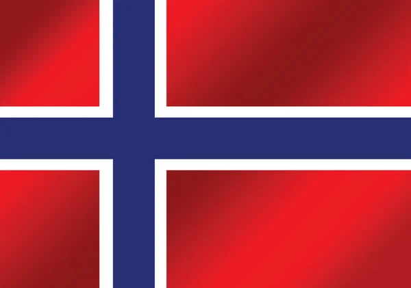 Nationale vlag van Noorwegen — Stockvector