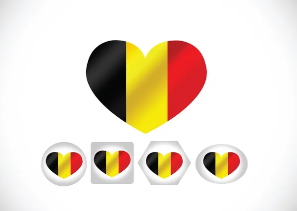 Національний прапор Бельгії — стоковий вектор