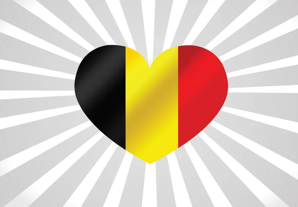 Bandera nacional de Bélgica — Vector de stock
