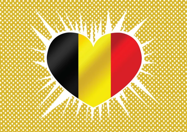 Bendera nasional Belgia - Stok Vektor