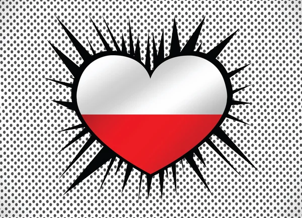 National flag of Poland — Stock Vector