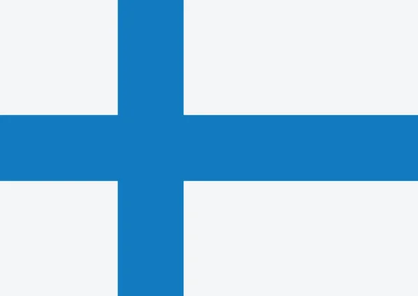 Bandera nacional de Finlandia — Vector de stock