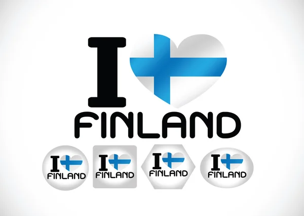 フィンランド国旗 — ストックベクタ