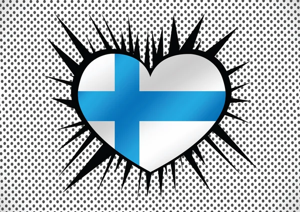 Finlands flagga — Stock vektor