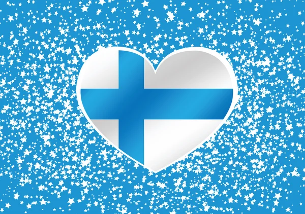 Nationale vlag van Finland — Stockvector