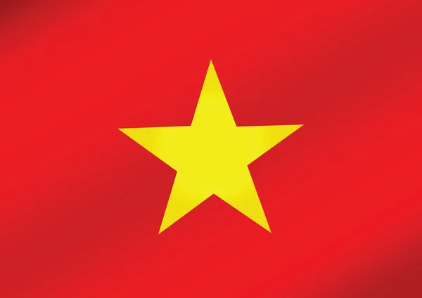 Vietnam-Flagge — Stockvektor