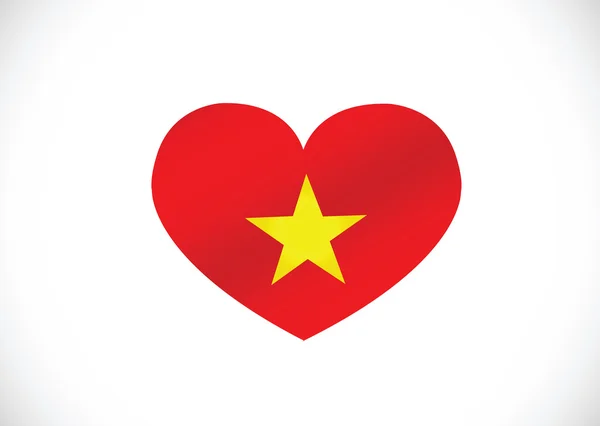 Bandeira Vietname — Vetor de Stock