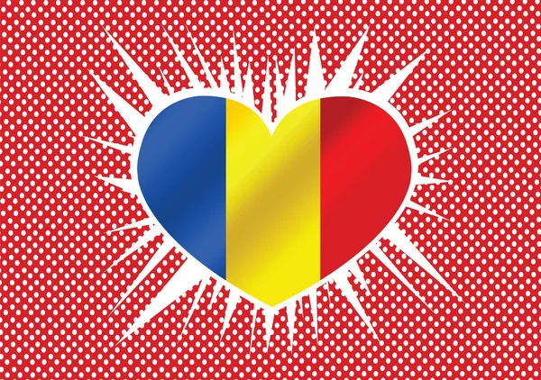 Drapelul național al României — Vector de stoc