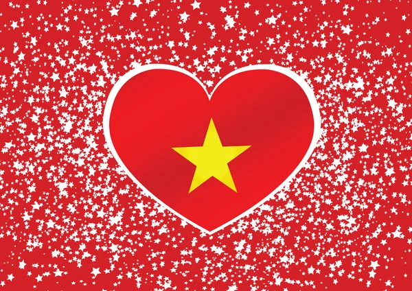 Vietnam-Flagge — Stockvektor