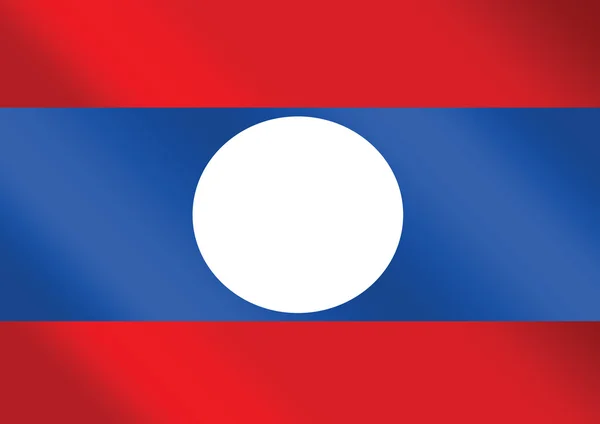Bandera de Laos temas idea diseño — Archivo Imágenes Vectoriales